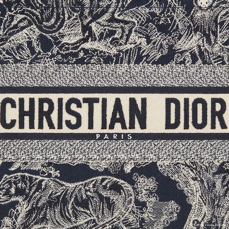 Cheap Blue Book Jouy Toile Motif Navy Canvas Dior Tote De 0815 Luxury